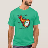 Wereldbeker - Nigeria versus de Wereldflamingbal T-shirt (Voorkant)