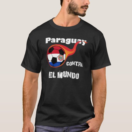 Wereldbeker - Paraguay versus de wereld T-shirt (Voorkant)