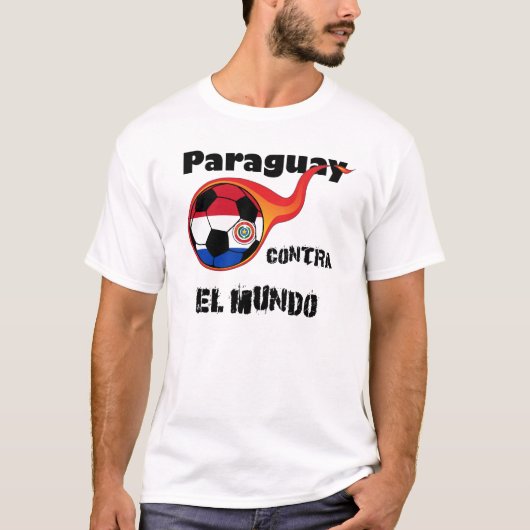 Wereldbeker - Paraguay versus de wereld T-shirt (Voorkant)