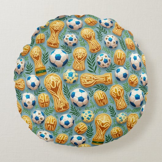 Wereldbeker Rond Kussen (Voorkant)