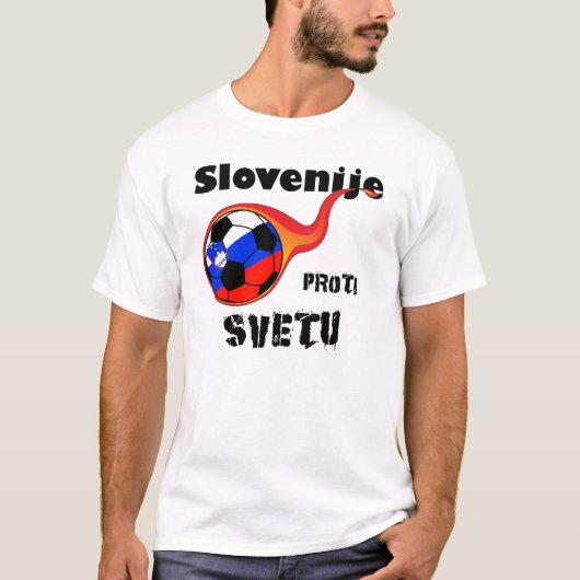 Wereldbeker - Slovenië versus de wereld T-shirt (Voorkant)