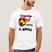 Wereldbeker - Spanje versus de wereld T-shirt (Voorkant)