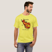 Wereldbeker - Spanje versus het Wereld Flaming Foo T-shirt (Voorkant volledig)