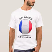 Wereldbeker ,t - shirt voor fans van het Franse te (Voorkant)