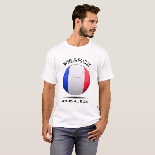 Wereldbeker ,t - shirt voor fans van het Franse te (Voorkant volledig)
