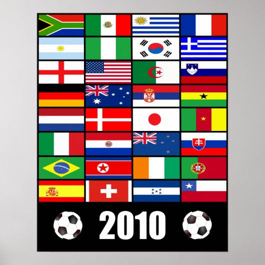 Wereldbeker voetbal 2010 poster (Voorkant)