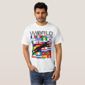 Wereldbeker Voetbal 2010 Team Flag Goal T-Shirt (Voorkant volledig)