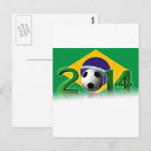 Wereldbeker voetbal 2014 briefkaart (Voorkant / Achterkant)