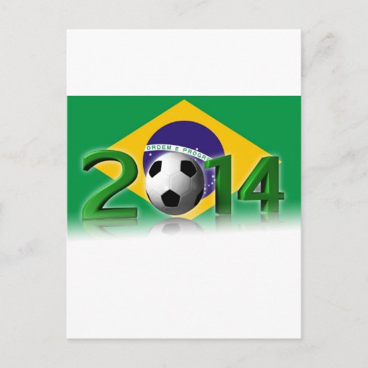 Wereldbeker voetbal 2014 briefkaart (Voorkant)