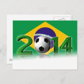 Wereldbeker voetbal 2014 briefkaart (Voorkant / Achterkant)