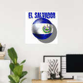Wereldbeker Voetbal 2014 El salvador Cuscatlecos Poster (Thuiskantoor)