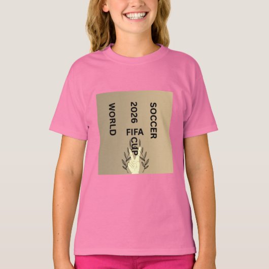 WERELDBEKER VOETBAL 2026 T-SHIRT (Voorkant)
