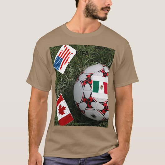 WERELDBEKER VOETBAL 2026 T-SHIRT (Voorkant)