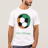 Wereldbeker voetbal in Ivoorkust T-shirt (Voorkant)