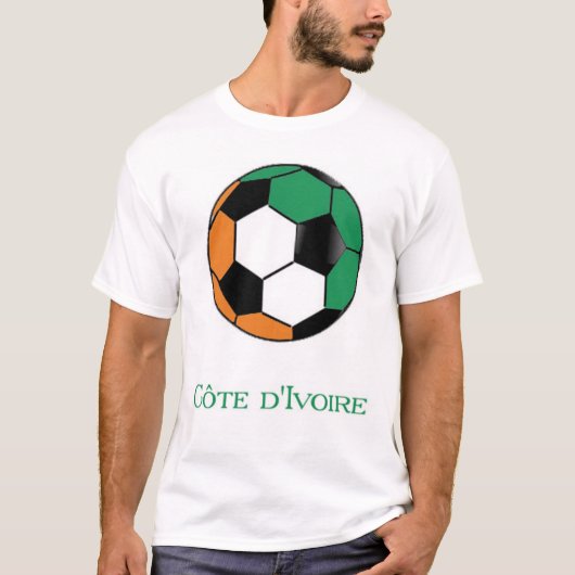 Wereldbeker voetbal in Ivoorkust T-shirt (Voorkant)