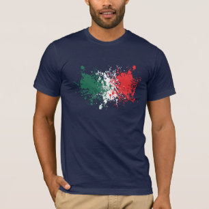 Wereldbeker Voetbal: Italiaanse vlag T-shirt