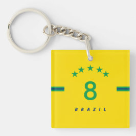 Wereldbeker Voetbal Voetbal Voetbal Sleutelhanger