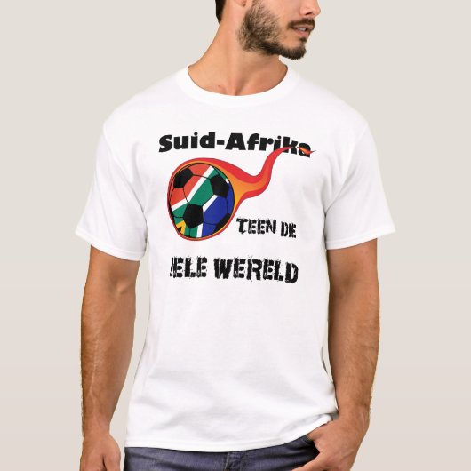 Wereldbeker - Zuid-Afrika versus de wereld T-shirt (Voorkant)