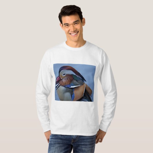 Wereldberoemd Centraal Park, NYC Mandarin Duck T-shirt (Voorkant volledig)