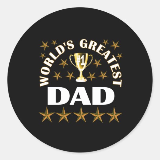 wereldberoemd ronde sticker (Voorkant)