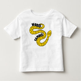 Wereldberoemd T-shirt van de slang van het kind