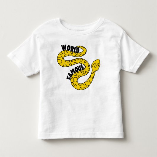Wereldberoemd T-shirt van de slang van het kind (Voorkant)