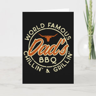 Wereldberoemde Dads Bbq Grillen Byrbecue Vaderdag Kaart