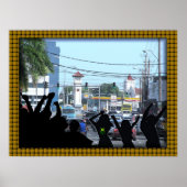 Wereldberoemde 'halve weg'-boom poster (Voorkant)