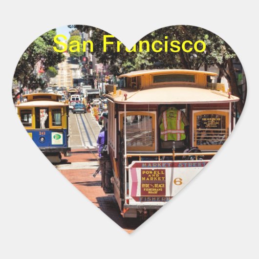 Wereldberoemde kabels hart sticker (Voorkant)