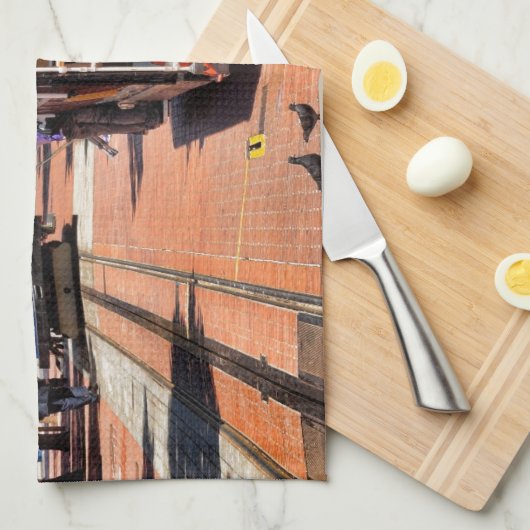 Wereldberoemde kabels theedoek (Quarter Fold)