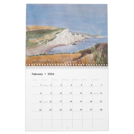 Wereldberoemde Landschapsschilderkalender 2024 Kalender (Feb 2026)