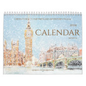 Wereldberoemde Landschapsschilderkalender 2024 Kalender (Hoes)