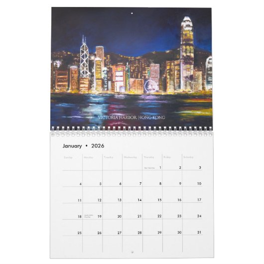 Wereldberoemde Landschapsschilderkalender 2024 Kalender (Jan 2026)