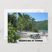 Wereldberoemde Magen's Bay, St. Thomas Briefkaart (Voorkant / Achterkant)