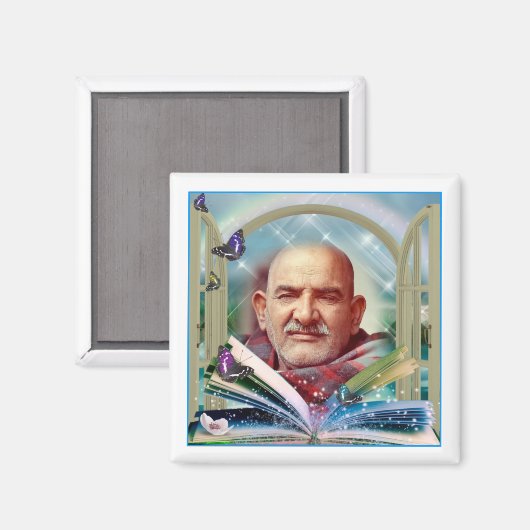 Wereldberoemde Saint-Karoli Baba ji Magnet (Voorkant / Achterkant)
