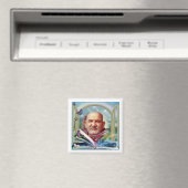 Wereldberoemde Saint-Karoli Baba ji Magnet (Insitu (Vaatwasser))