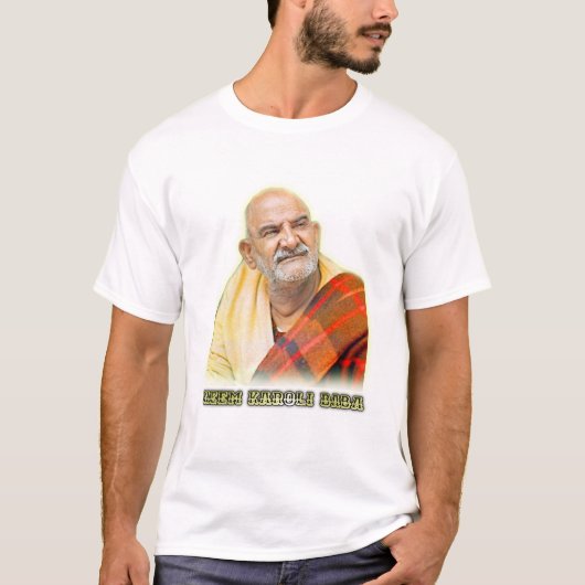 Wereldberoemde Saint-Karoli Baba ji T-shirt (Voorkant)