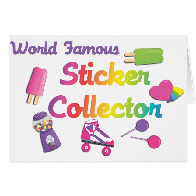 Wereldberoemde Sticker Collector (Voorkant Horizontaal)