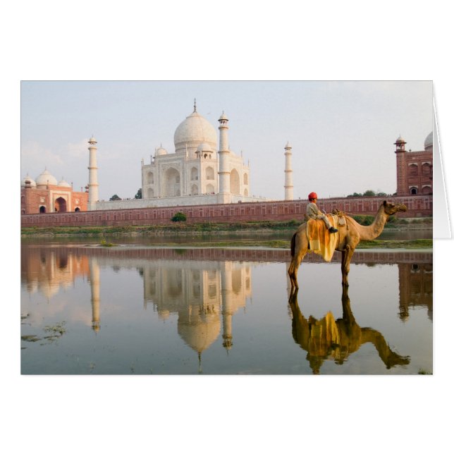 Wereldberoemde Taj Mahal tempel begraafplaats bij (Voorkant Horizontaal)