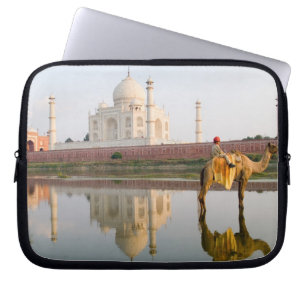 Wereldberoemde Taj Mahal tempel begraafplaats bij Laptop Sleeve