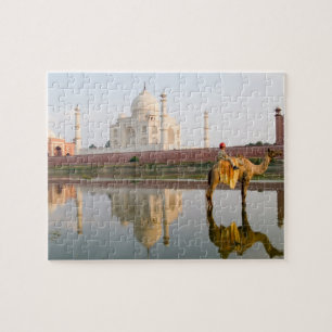 Wereldberoemde Taj Mahal tempel begraafplaats bij Legpuzzel