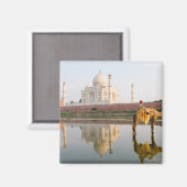 Wereldberoemde Taj Mahal tempel begraafplaats bij Magneet (Voorkant / Achterkant)