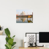 Wereldberoemde Taj Mahal tempel begraafplaats bij Poster (Thuiskantoor)