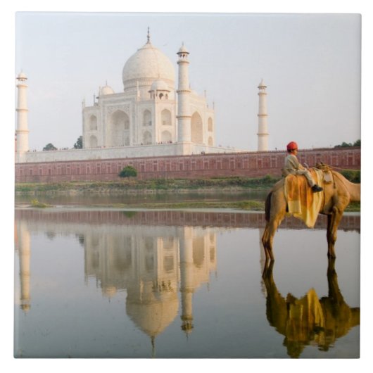 Wereldberoemde Taj Mahal tempel begraafplaats bij Tegeltje (Voorkant)