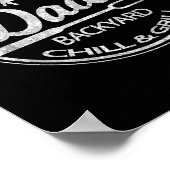 Wereldberoemde vader's achtertuin grill & chill bb poster (Hoek)