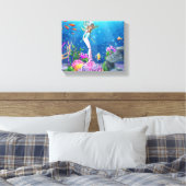 Wereldberoemde Zeemeermin. Canvas Afdruk (Insitu (Slaapkamer))