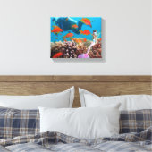 Wereldberoemde Zeemeermin. Canvas Afdruk (Insitu (Slaapkamer))
