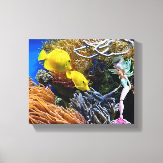 Wereldberoemde Zeemeermin. Canvas Afdruk (Voorkant)