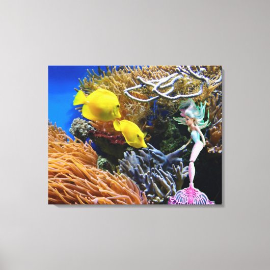 Wereldberoemde zeemeermin. canvas afdruk (Voorkant)