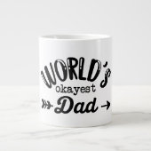 wereldberoemdste pap cadeau voor vader grote koffiekop (Voorkant)